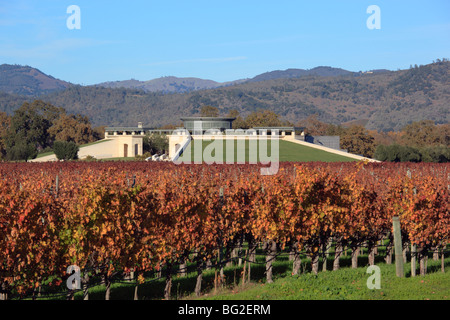 Opus One Weingut in der Nähe von Oakville im Napa Valley, Kalifornien, USA. Stockfoto