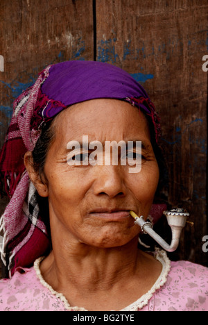 Dies ist Akha Minderheiten in Laos Stockfoto