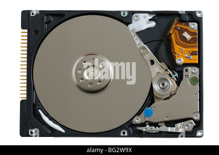 Harddrive isoliert auf weißem Hintergrund Stockfoto