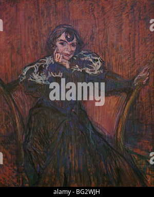 Henri de Toulouse-Lautrec Madame Berthe Bady 1897 Öl auf Karton Musée Toulouse-Lautrec, Albi, Stockfoto