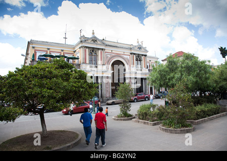 Pasaje Enriquez und Parque Centro America in Quetzaltenango, Guatemala. Stockfoto