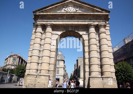 Porte d ' Aquitaine in Place De La Victoire, Bordeaux, Frankreich Stockfoto