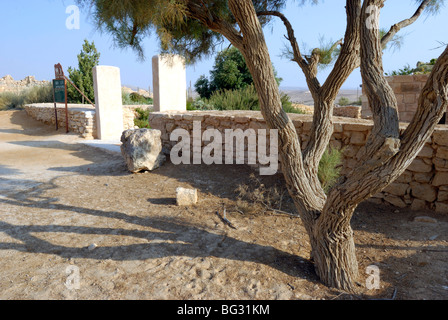 Israel, Negev, Shivta, ein modernes Haus gebaut aus heimischem Material mit traditionellen Bauweisen Stockfoto