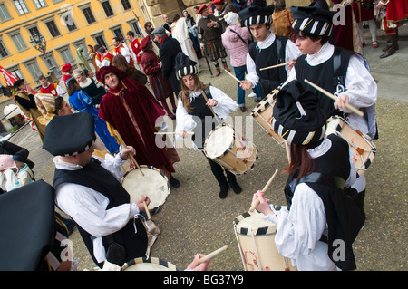 Mittelalterliche Parade der Cavalcata dei Magi, Florenz (Firenze), Toskana, Italien, Europa Stockfoto