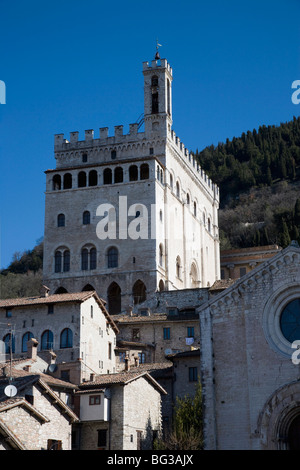 Palazzo dei Consoli, Gubbio, Umbrien, Italien, Europa Stockfoto