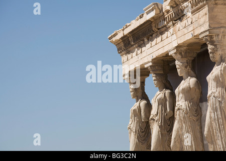 Detail des Erechtheion Tempel, Akropolis, UNESCO World Heritage Site, Athen, Griechenland, Europa Stockfoto