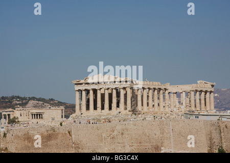 Der Parthenon-Tempel und die Akropolis, UNESCO-Weltkulturerbe, Athen, Griechenland, Europa Stockfoto