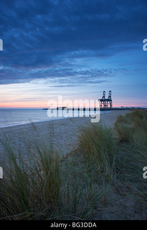 Die Website von Great Yarmouth Außenhafen, abgebildet in einem zweiten Bauabschnitt Stockfoto