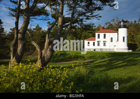 Admiralität Head Leuchtturm, Fort Casey Staatspark, Whidbey Island, US-Bundesstaat Washington, Vereinigte Staaten von Amerika, Nordamerika Stockfoto