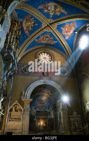 Innere der Santa Maria Sopra Minerva (Basilika von Saint Mary über Minerva) Stockfoto