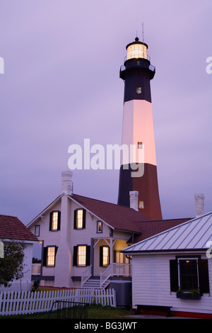Tybee Island Lighthouse, Savannah, Georgia, Vereinigte Staaten von Amerika, Nordamerika Stockfoto