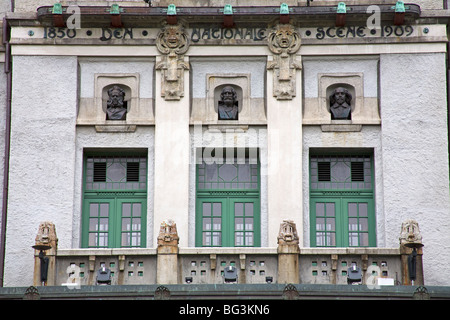 Theater, Bergen, Hordaland Bezirk, Norwegen, Skandinavien, Europa Stockfoto