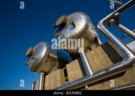 Details der Erdgas-Kompression-Ausrüstung Stockfoto