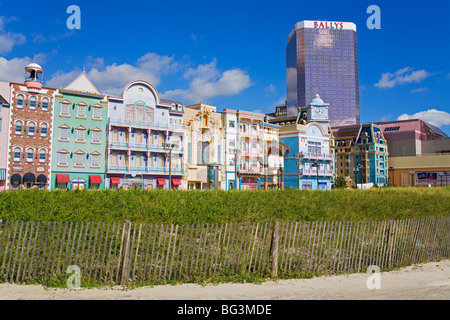 Bally es Casino und Hotel, Atlantic City Boardwalk, New Jersey, Vereinigte Staaten von Amerika, Nordamerika Stockfoto