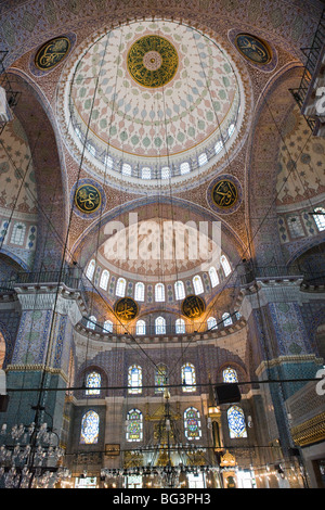 Interieur, dome, neue Moschee, Istanbul, Türkei, Europa Stockfoto