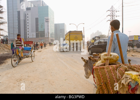 Gurgaon, Hi-Tech-Zentrum 50km von Delhi, Bundesstaat Haryana, Indien, Asien Stockfoto