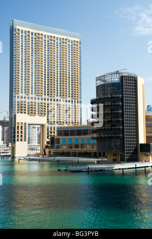 Adresse Hotel und Gourmet-Tower in der Dubai Marina Stockfoto