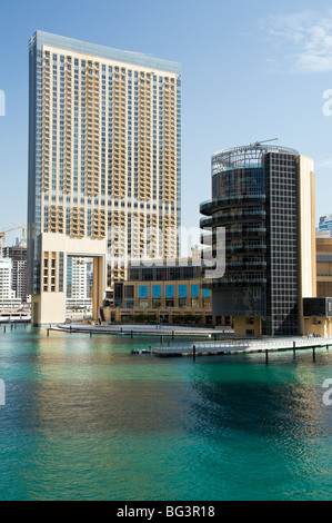 Adresse Hotel und Gourmet-Tower in der Dubai Marina Stockfoto