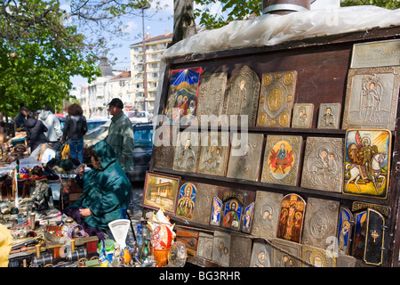 Symbole am Aleksander Nevski Kirche Markt, Sofia, Bulgarien, Europa Stockfoto