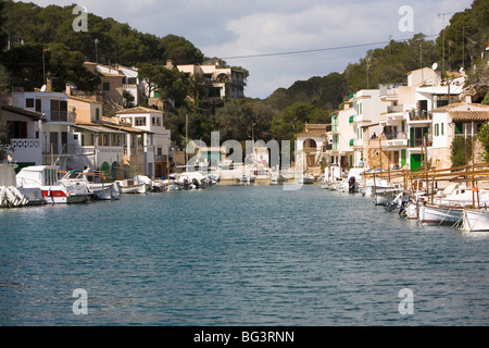 Cala Figuera, Santanyi, Mallorca, Balearen, Spanien, Mittelmeer, Europa Stockfoto