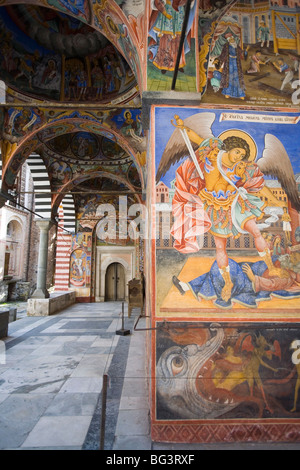 Rila-Kloster, UNESCO-Weltkulturerbe, Rila, Bulgarien, Europa Stockfoto