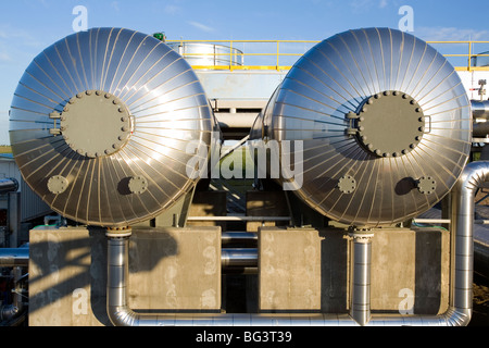 Details der Erdgas-Kompression-Ausrüstung Stockfoto