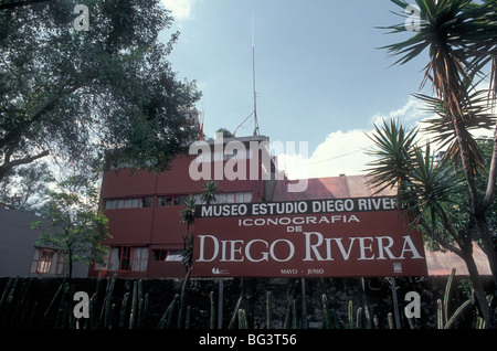 Diego Rivera und Frida Kahlo Studio Museum in San Angel, Mexiko-Stadt Stockfoto