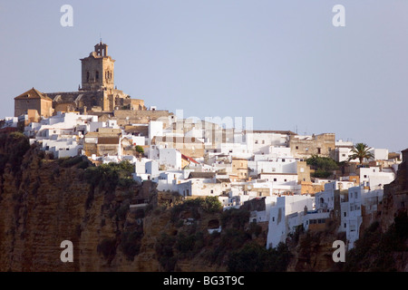 Arcos De La Frontera, eines der weißen Dörfer, Andalusien, Spanien, Europa Stockfoto