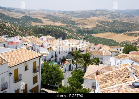 Zahara De La Sierra, eines der weißen Dörfer, Andalusien, Spanien, Europa Stockfoto