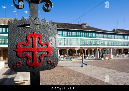 Plaza Mayor, Almagro, Castilla-La Mancha, Spanien, Europa Stockfoto