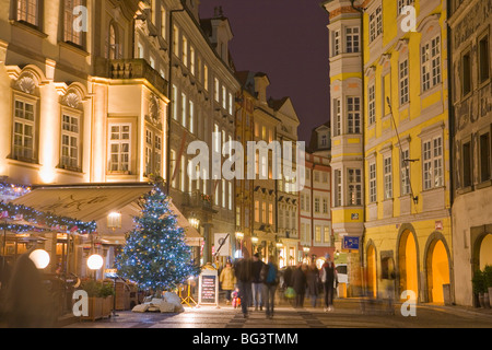 Altstädter Ring an Weihnachten Zeit, Prag, Tschechische Republik, Europa Stockfoto