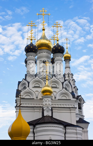 Russische orthodoxe Kirche in Bagrationowsk, Kaliningrad, Russland, Europa Stockfoto