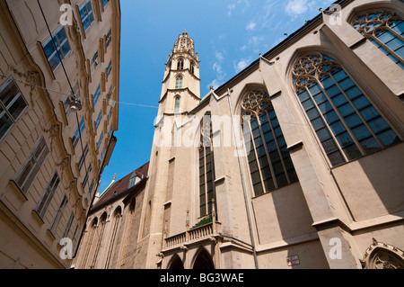 Gotische Kirche Maria am Gestade, Wien, Österreich | gotische Kirche Maria bin Gestade, Wien, Österreich Stockfoto
