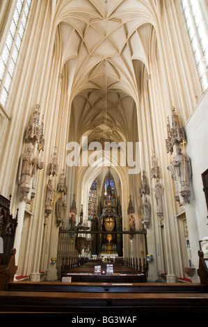 Gotische Kirche Maria bin Gestade, Innen, Wien, Österreich | gotische Kirche Maria bin Gestade, Wien, Österreich Stockfoto