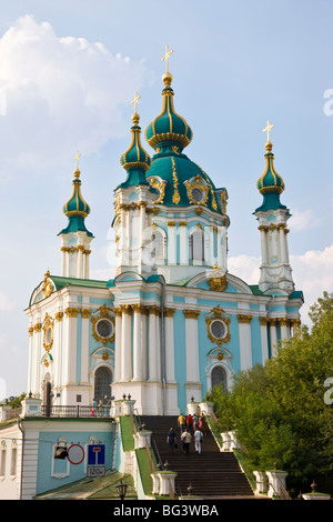 St.-Andreas Kirche, Kiew, Ukraine, Europa Stockfoto