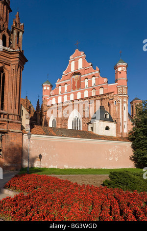 St. Franziskus und Bernhardin Kirche, Vilnius, Litauen, Baltikum, Europa Stockfoto