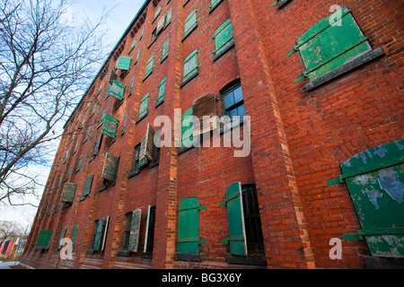 Victorian Fabrikgebäude Gooderham und Würze Distillery District in Toronto Kanada Stockfoto