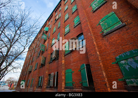 Victorian Fabrikgebäude Gooderham und Würze Distillery District in Toronto Kanada Stockfoto