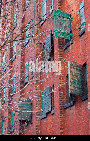 Victorian Fabrikgebäude Gooderham und Würze Distillery District in Toronto Kanada Stockfoto