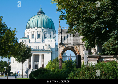 Karl-Borromäus-Kirche, Wiener Zentralfriedhof, Wien, Österreich | Kirche, zentralen Friedhof, Wien, Österreich Stockfoto