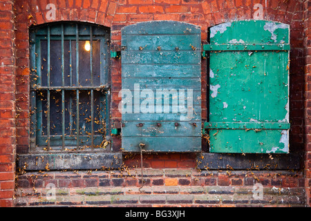 Victorian Fabrikgebäude Gooderham und Würze Distillery District in Toronto Kanada Stockfoto