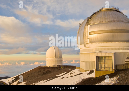 Sternwarte, Mauna Kea, Big Island, Hawaii, Vereinigte Staaten von Amerika, Nordamerika Stockfoto