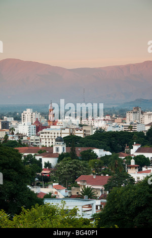 Argentinien, Salta Provinz Salta, Blick von Osten, dawn Stockfoto