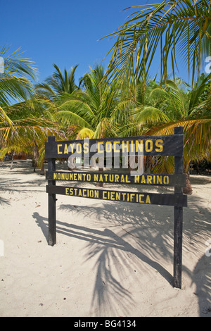 Honduras, Bay Islands, Cayos Cochinos Stockfoto