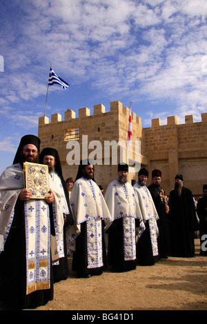 Israel, Jordantal, Theophanie in der griechisch-orthodoxen Kloster des Heiligen Johannes in Qasr al Yahud Stockfoto