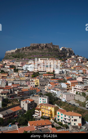 Italien, Sardinien, North West Sardinien, Castelsardo, 12. Jahrhundert Festungsstadt Stockfoto