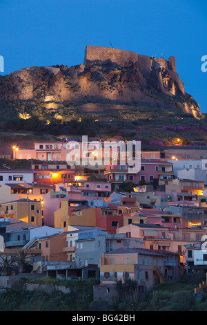 Italien, Sardinien, North West Sardinien, Castelsardo, Abend Stockfoto