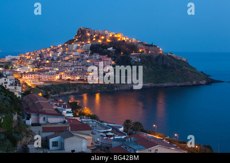 Italien, Sardinien, North West Sardinien Castelsardo, dawn Stockfoto