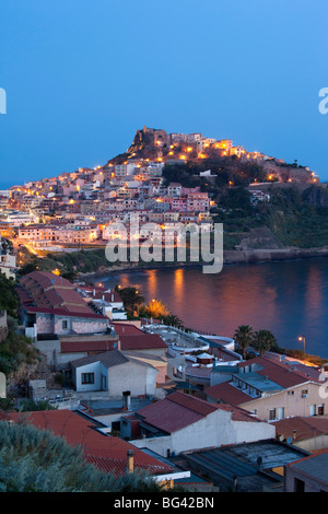 Italien, Sardinien, North West Sardinien Castelsardo, dawn Stockfoto