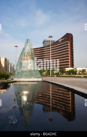 Reflexion des Wynn Casino, Macau, China, Asien Stockfoto